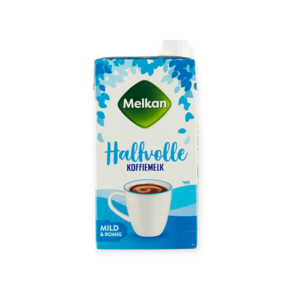 Melkan Koffiemelk halvol 