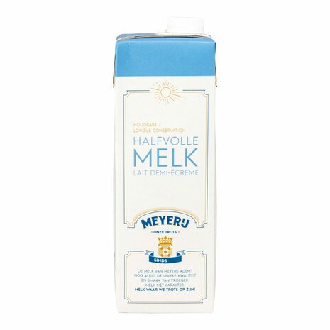 Houdbare halfvolle melk Meyerij 12x1 ltr
